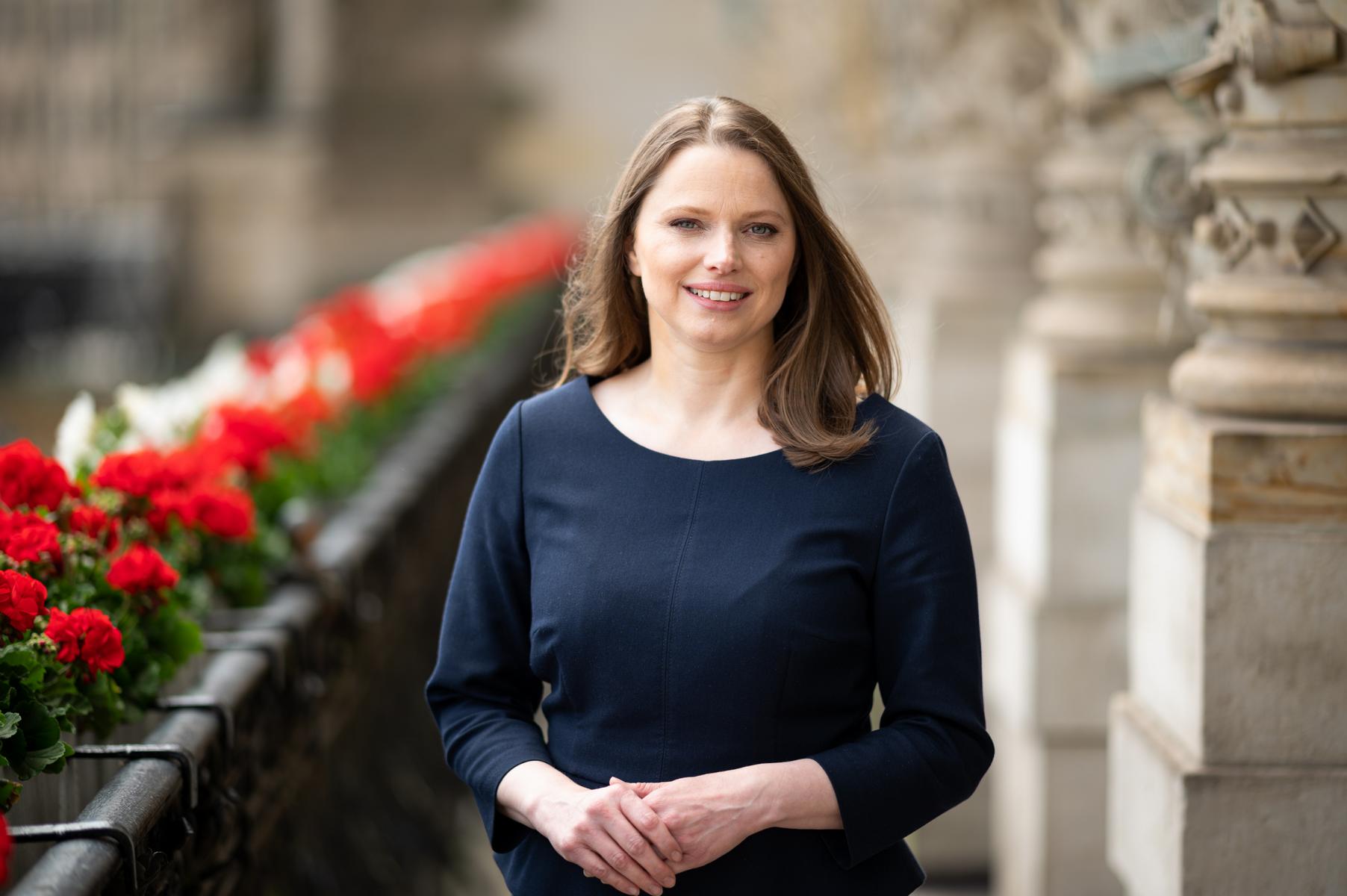 Schirmherrin Dr. Melanie Leonhard, Senatorin für Wirtschaft und Innovation der Freien und Hansestadt Hamburg